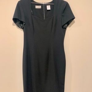 Liz Claiborne Black Short Sleeve Midi Dress size 10